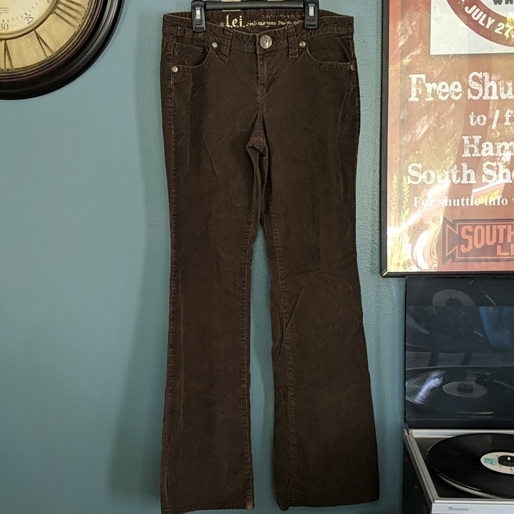 11 LEI Ashley Trouble Corduroy Low Rise Flares